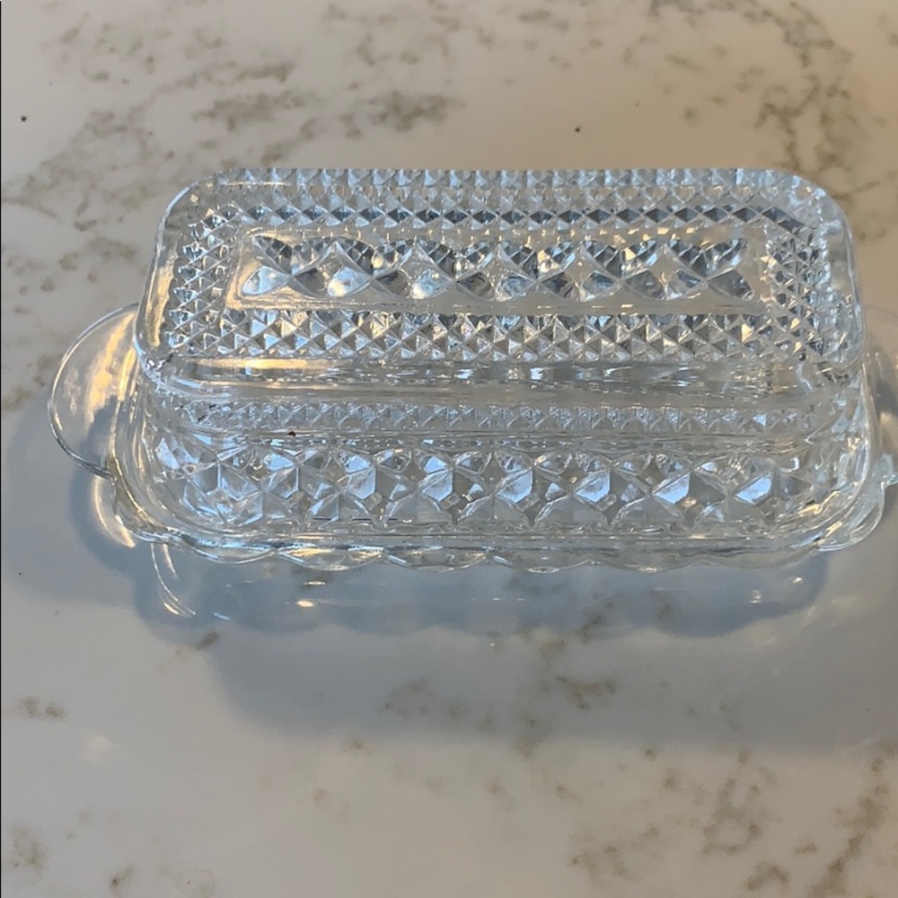 Crystal Butter Dish